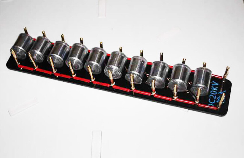 Finished 10-level high voltage Marx generator module + zvs + power supply