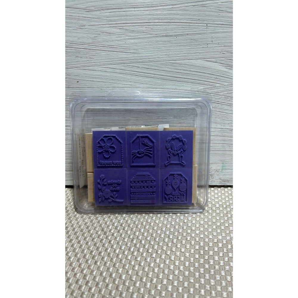 Stampin Up! Rubber Stamp Tags So Much 6 Pc. Unmounted