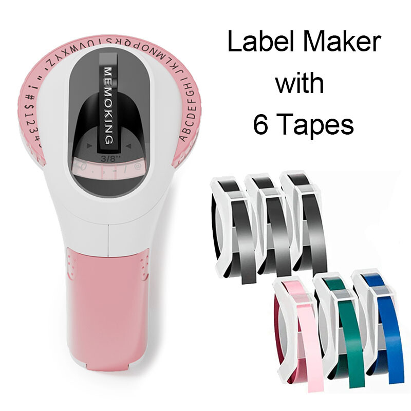Phomemo Embossing Label Maker with 6 Label Tapes | Organizer Xpress, Pro Label
