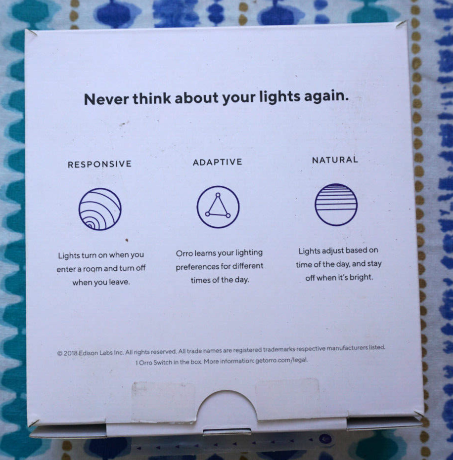 Orro One Smart Home Control Light Switch/Dimmer - Open Box New