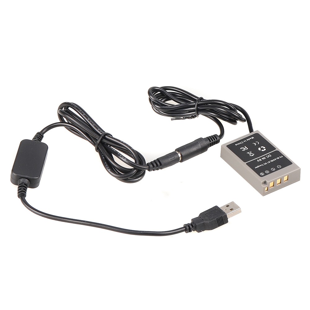 BLS-1 BLS-5 Dummy Battery DC Coupler+USB Cable for Olympus E-PL8 EPL-9 E-M10