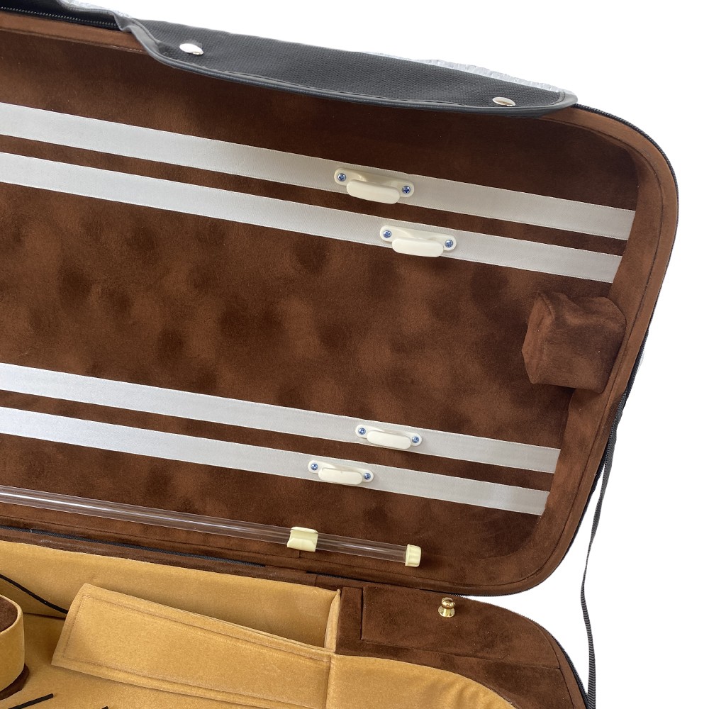 Double Violin Case Viola Case Strong Full Size With Back Strap