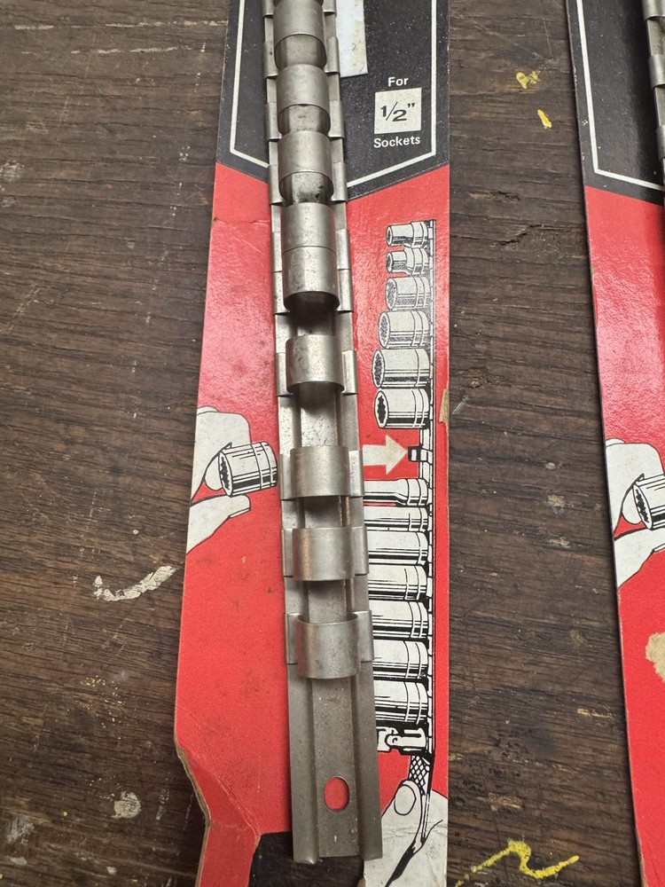 Sears Socket Carry Rack (2) For 1/2 And 3/8
