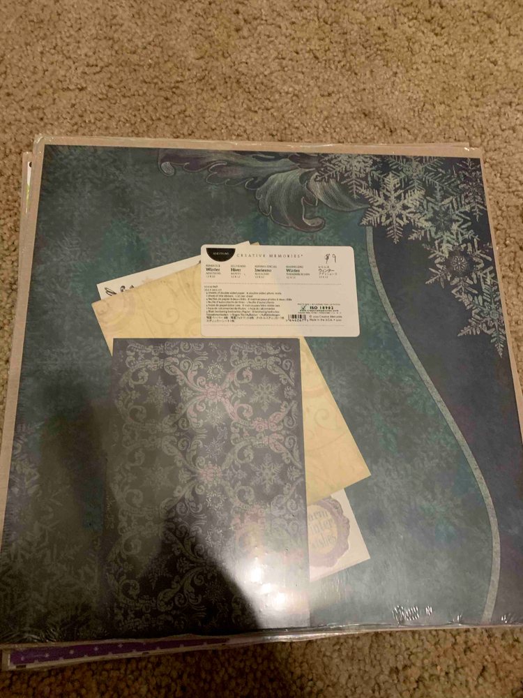 Creative Memories 12×12 Additions Winter NIP 5 varieties