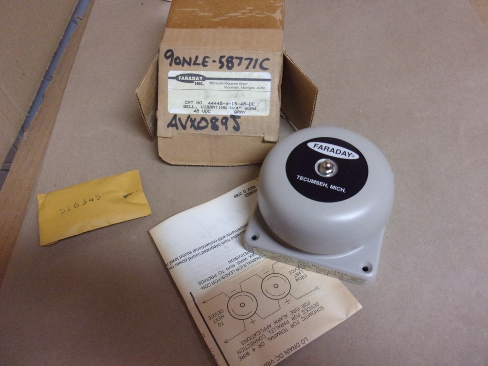 Faraday Bell , cat# 444B-4-15-48-DC