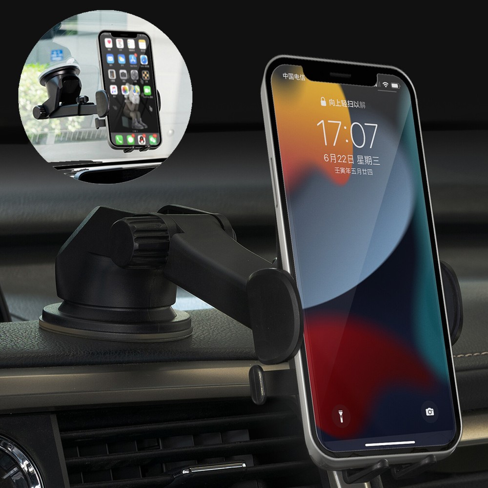 Universal 360° Car Cell Phone Holder Windshield Dashboard Dash Mount For iPhone