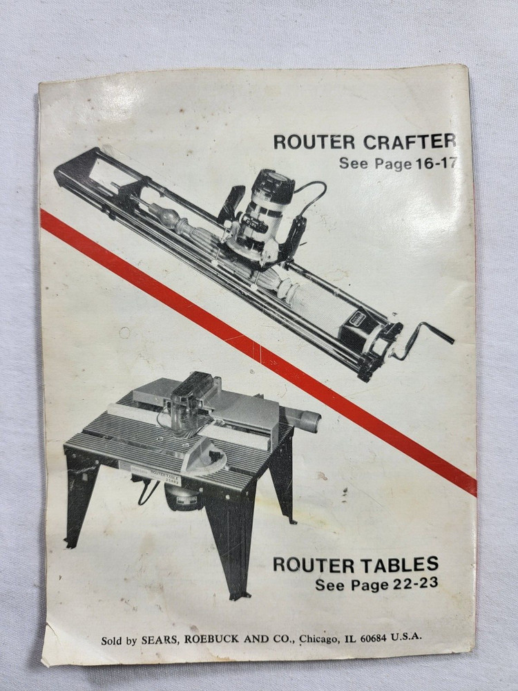 1973 - 1982 Sears Craftsman Router Bits & Accessories