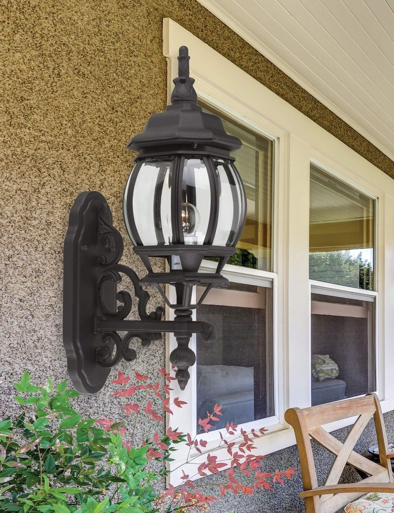 TRANS GLOBE Bel Air Lighting TG4050 BK Transitional One Wall Lantern