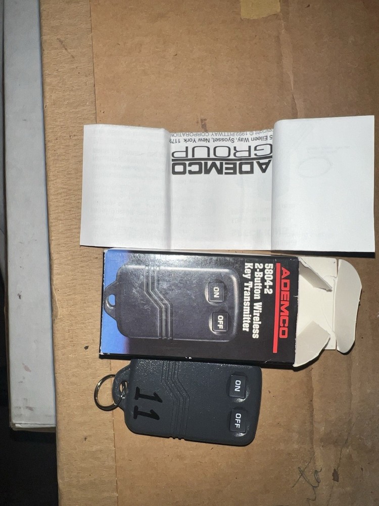 Ademco 5804-2 2 Button Wireless Key Transmitter New Open Box