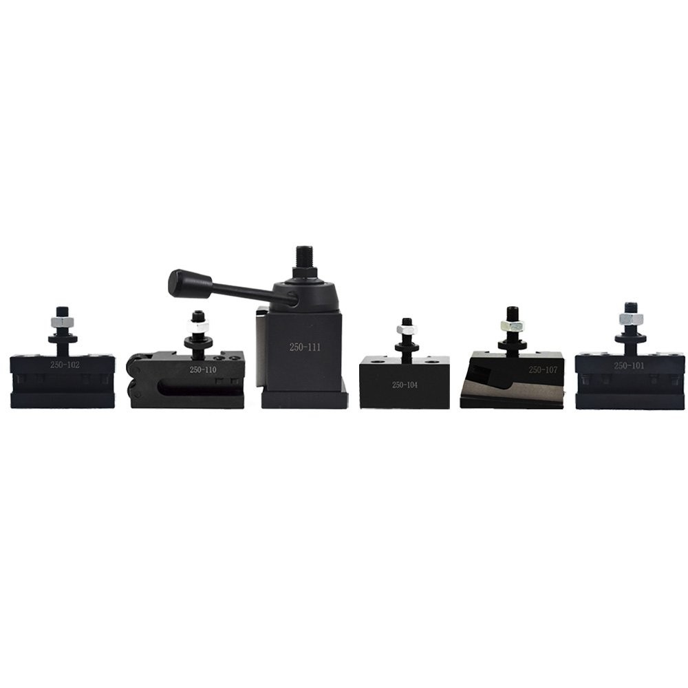 AXA Size 250-111 Wedge Type Quick Change Tool Post Set For Lathe 12"