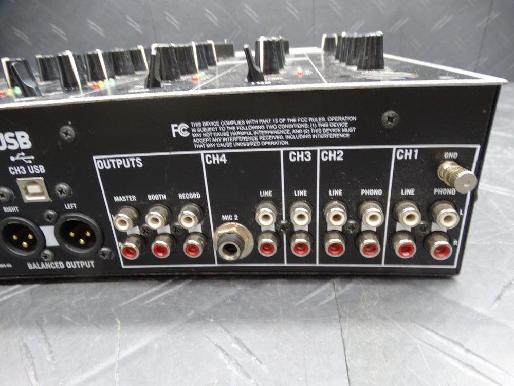 Numark M6 USB DJ Mixer 4-Channel Silver w/ Interface & XLR Outs