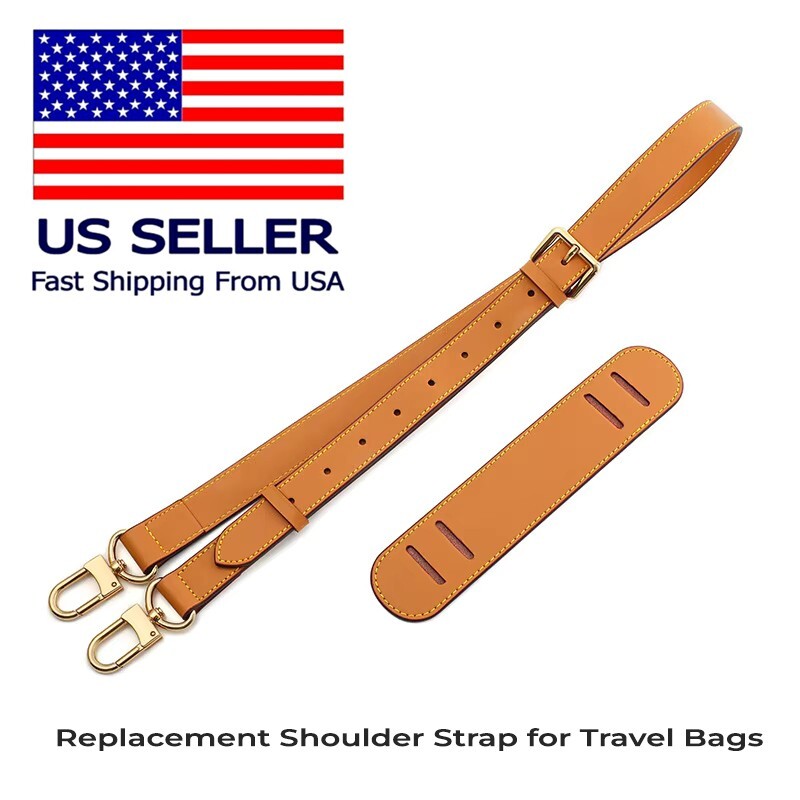 For Louis Vuitton Vachetta Leather Strap Replacement Strap Keepall Adjustable