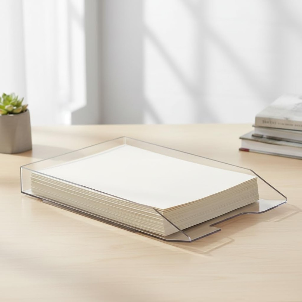 Stackable Letter Tray Front Load, Letter Size, Stacking Document Desk Office ...