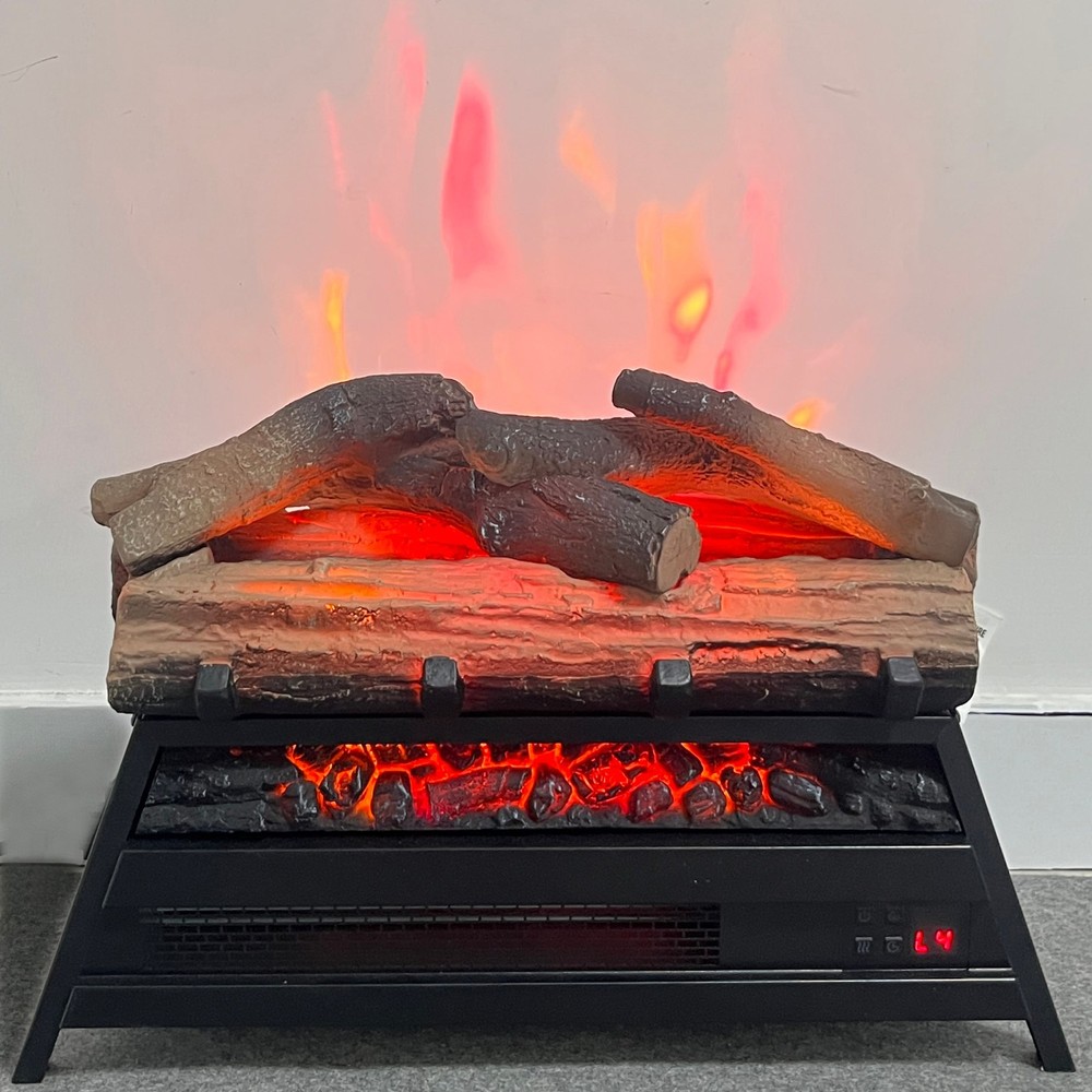 23'' 3D Flame Insert Electric Fireplace Heater w/ Remote Control & Timer 1500W