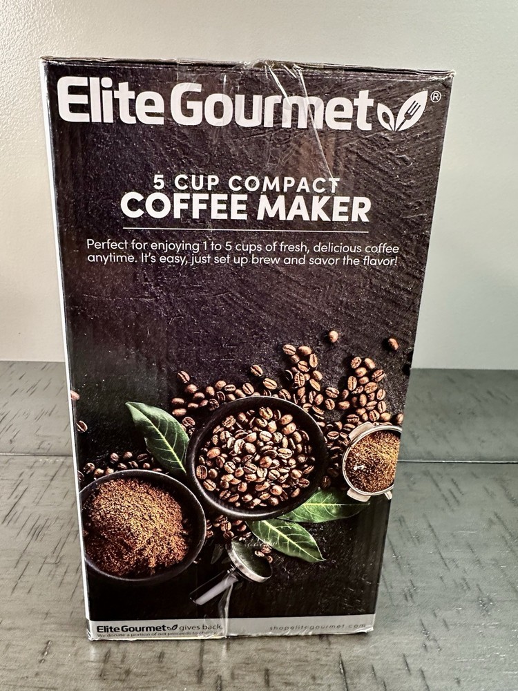 5 Cup Automatic Brew & Drip Coffee Maker Pause & Serve, Multi Use Filter NIB