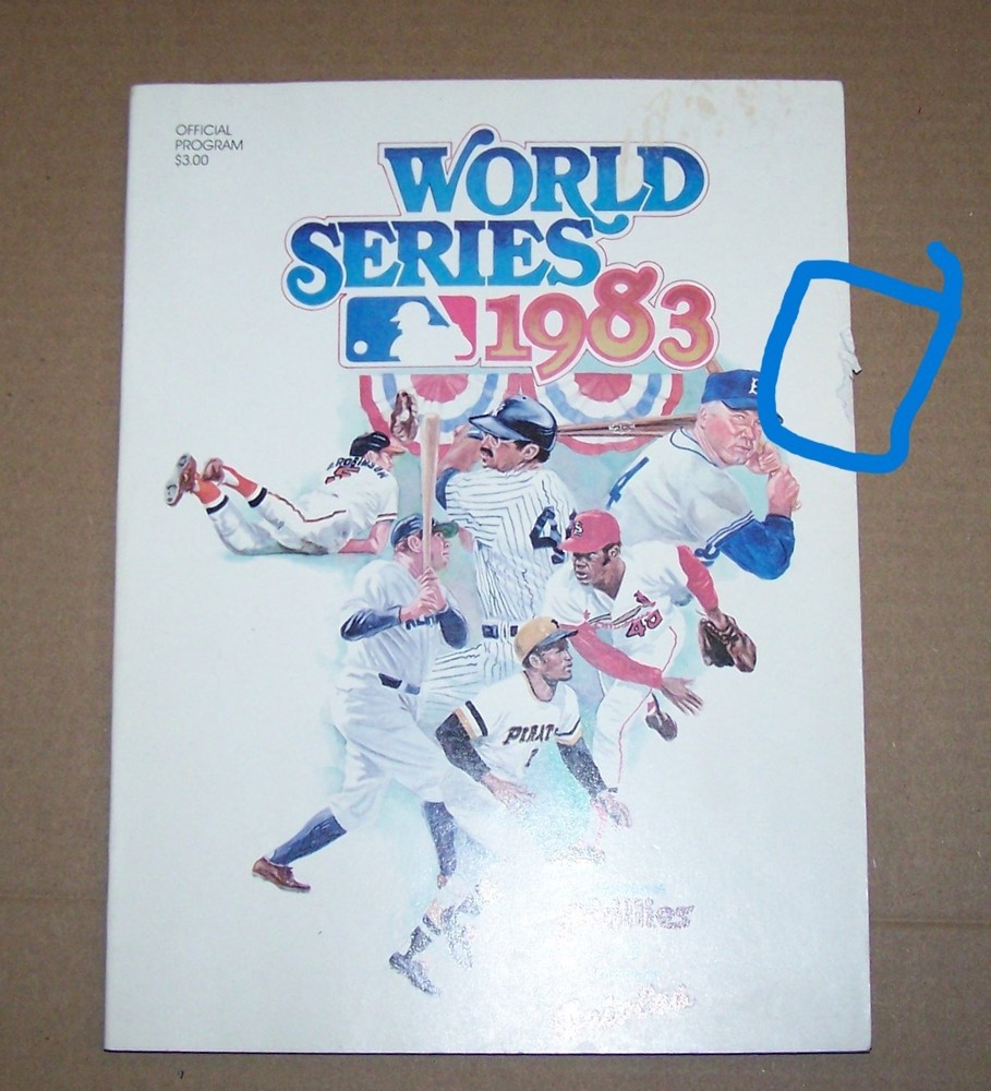 1983 World Series Program Philles vs. Orioles T14