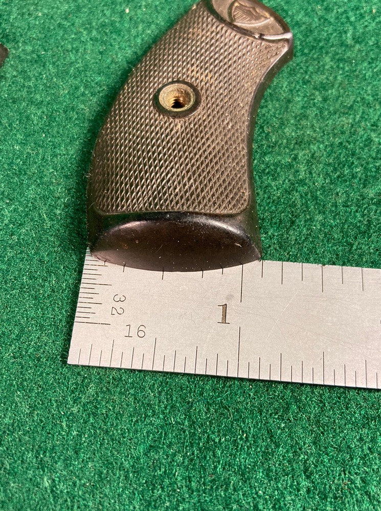 Vintage Small Frame Hard Rubber Pistol Grip Set