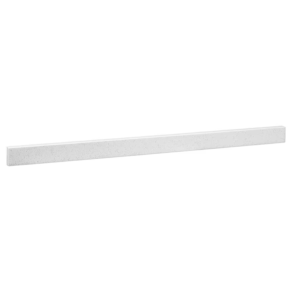 48.5 In. W Solid Surface Resin Vanity Backsplash in Arctic
