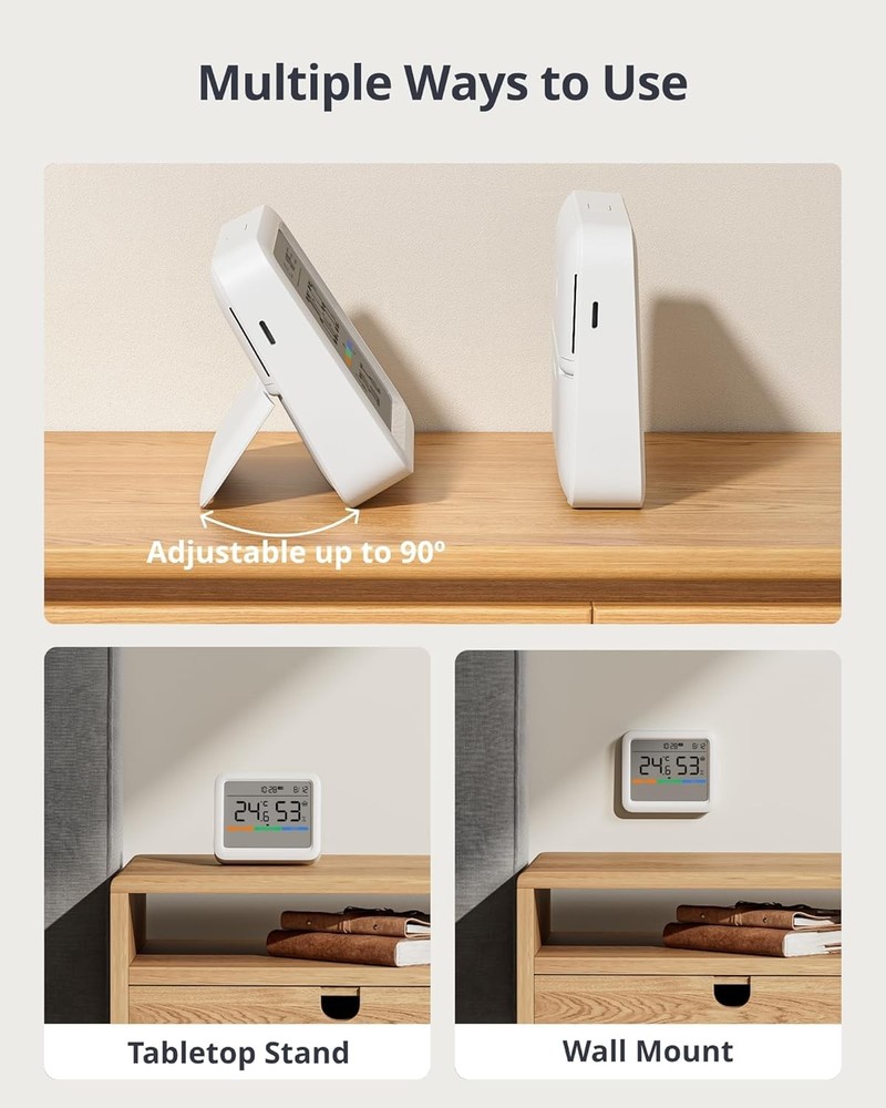 SwitchBot Meter Pro, Digital Hygrometer & Thermometer - White
