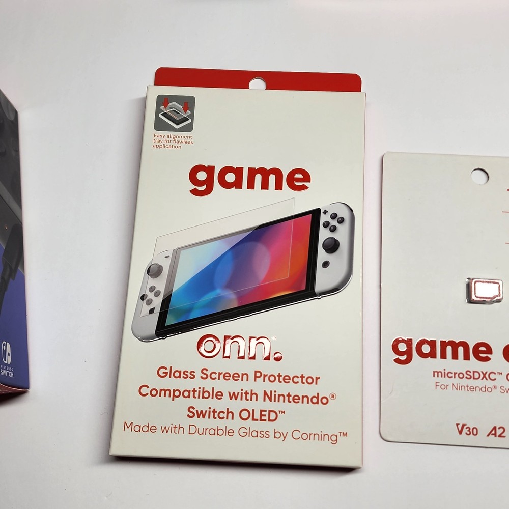 Nintendo Switch Accesory Bundle NEW - Controller, Memory Card, Earbuds, Case....