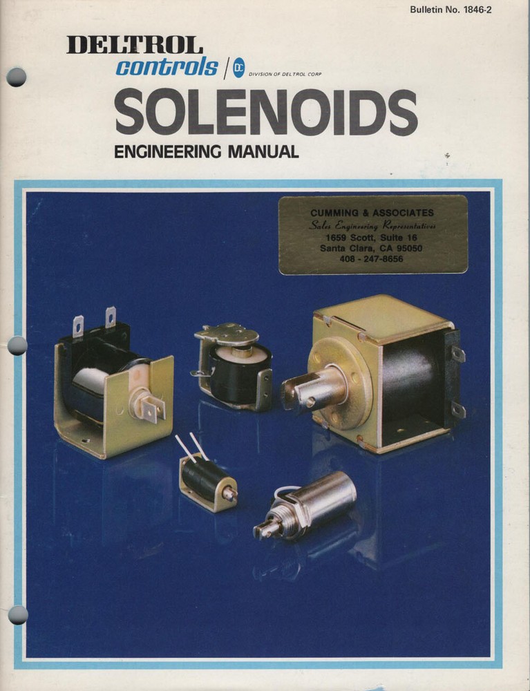 DELTROL CONTROLS SOLENOIDS  ENGINEERING MANUAL 1982