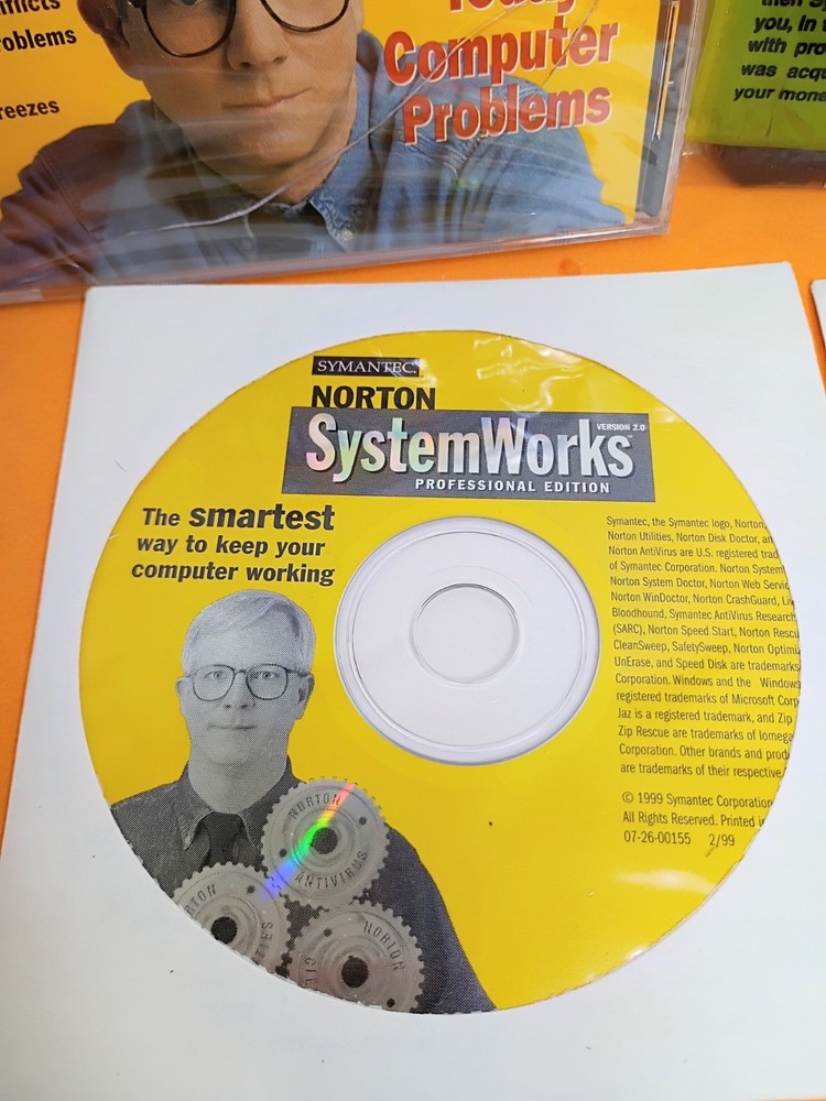 ☣️ Symantec Norton Utilities Version 2.0 SystemWorks PRO CD Software PC Tools