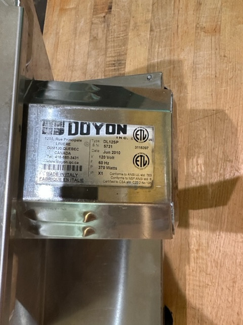 Doyon Sheeter Model DL12SP