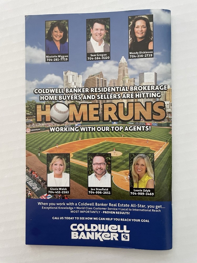 Charlotte Knights Game Program First Pitch 2017