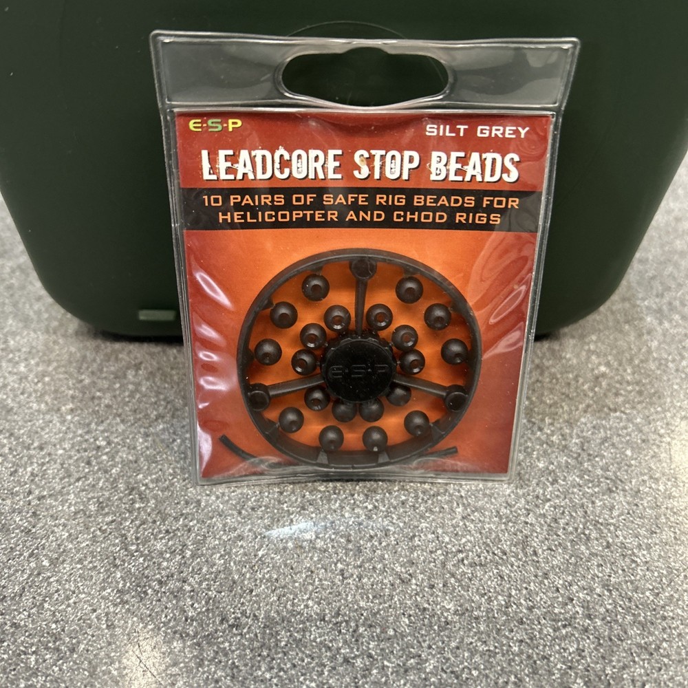 Esp Leadcore Stop Beads Silt Grey
