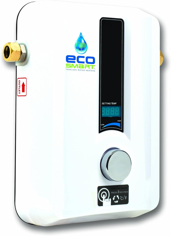 ECO 8 Tankless Water Heater, Electric, 8-Kw - Quantity 1, 12 X 8 X 4