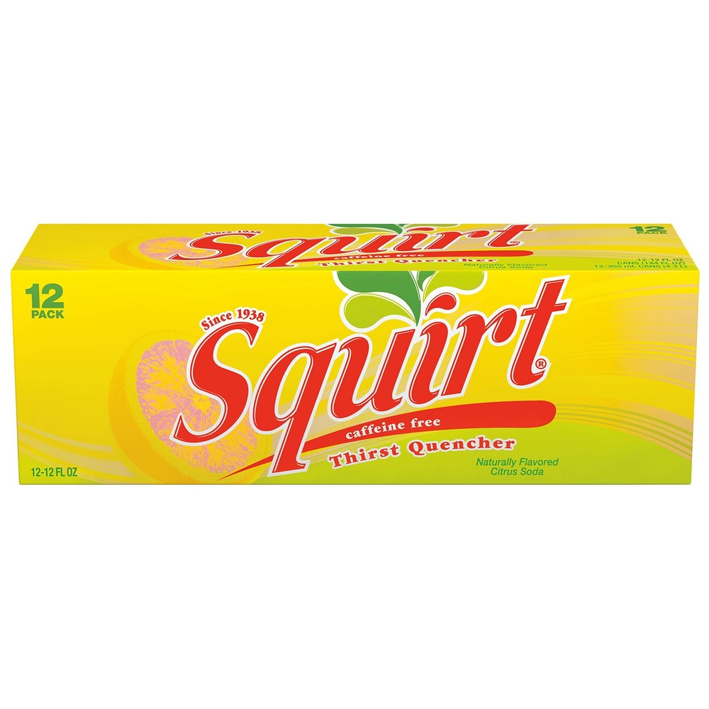 Soda, Grapefruit, 12 Fl Oz Cans, 12 Pack