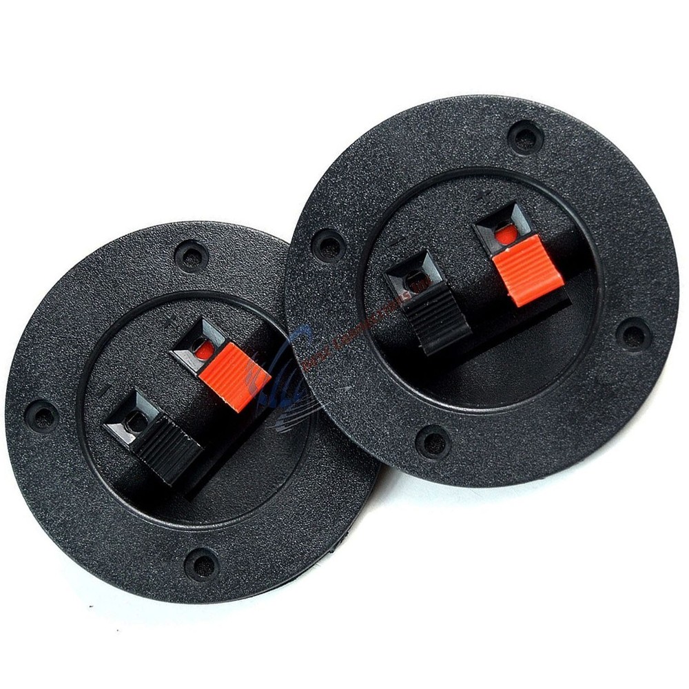 25 Pack SPEAKER BOX ENCLOSURE TERMINAL CUPS W/ SPRING CONNECTORS