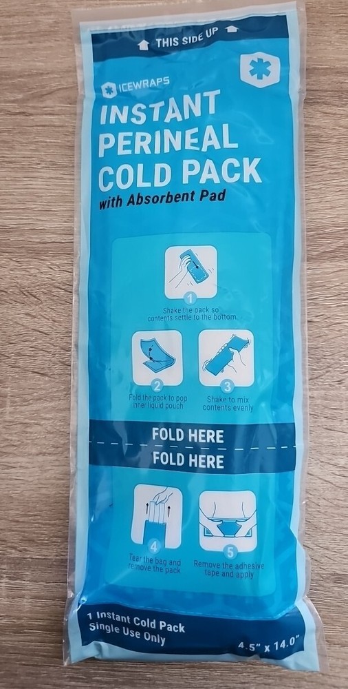 ICEWRAPS Instant Perineal Cold Pack - Postpartum Maxi Pad & Ice Pack 10 Count