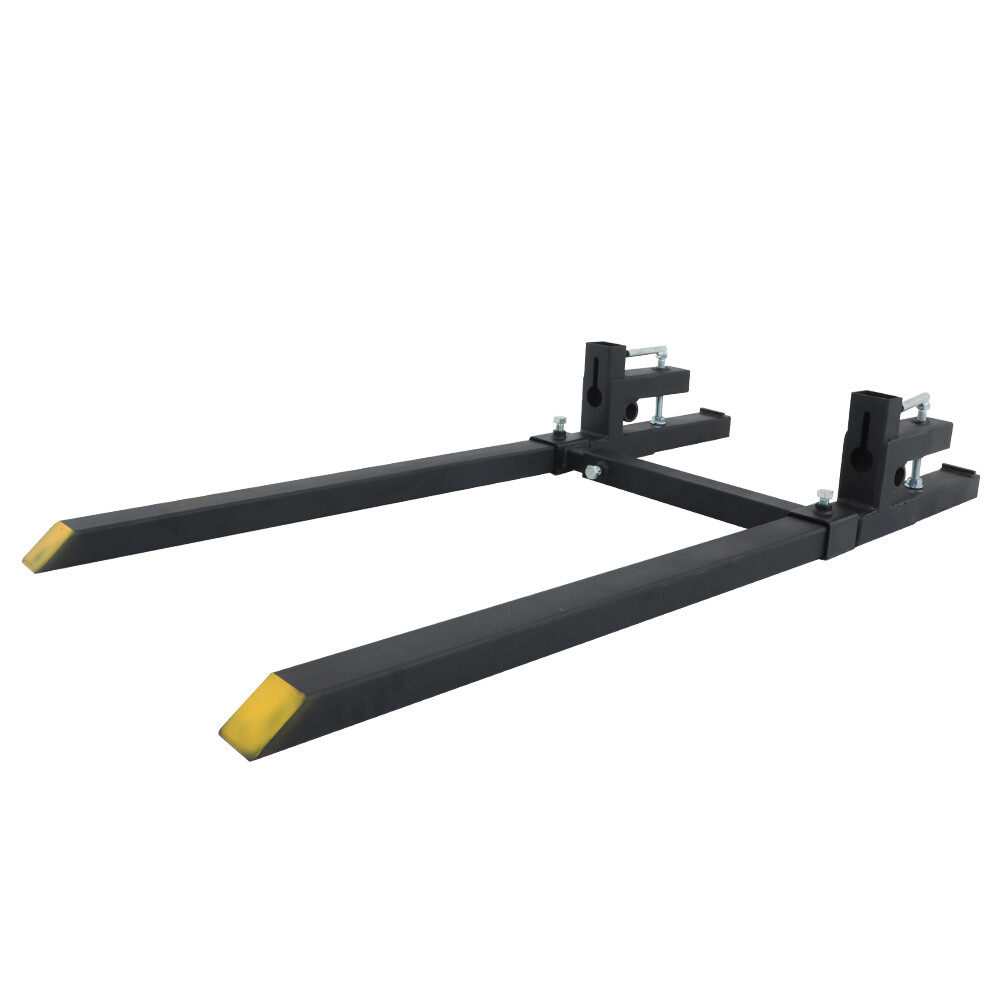 60" 2000lbs Clamp on Pallet Forks Loader Bucket Skidsteer Tractor