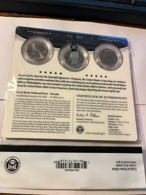 2012 Great Basin/US Mint OGP/3 Coin Set #346sh