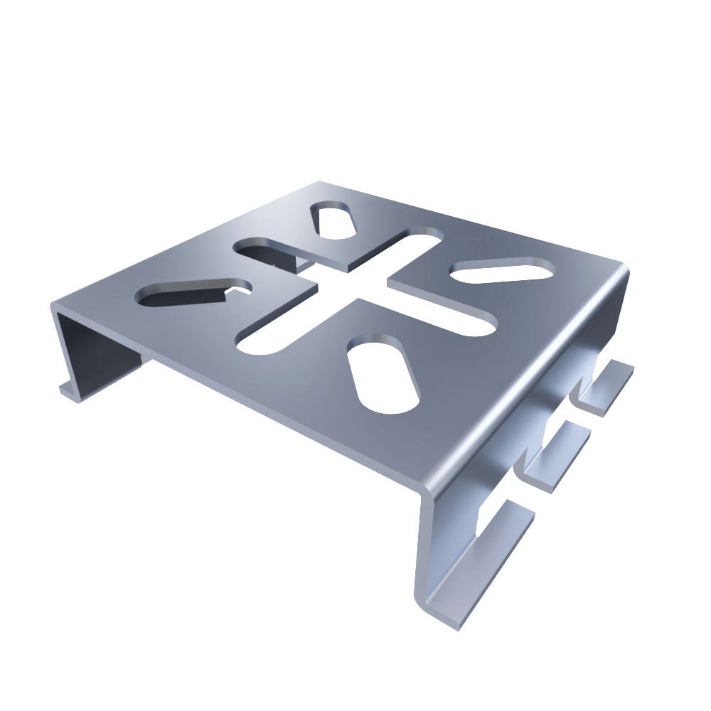 NavePoint 24/67" Electro Zinc Plated Wire Mesh Cable Tray Spider Bracket - 2