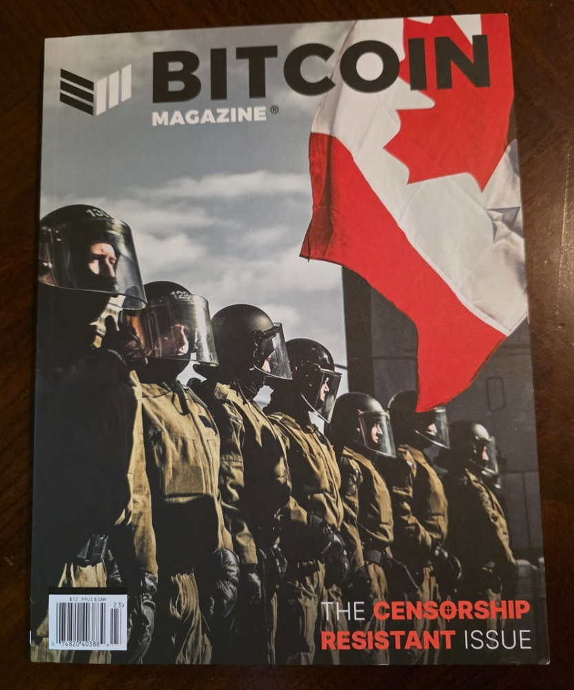 Bitcoin Magazine Spring 2022 The Censorship Resistant Issue War Bonds Back Cover