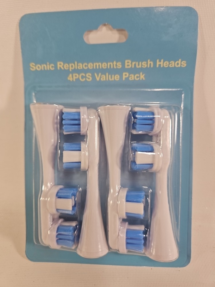 4 Replacement Sonic Compatible Toothbrush Heads