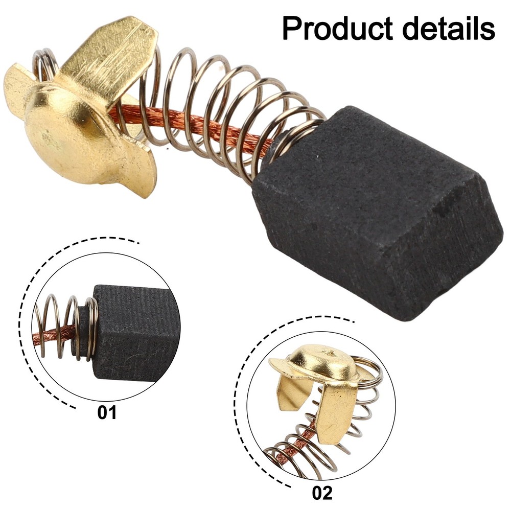 Efficient Replacement Carbon Brushes for For angle Grinder DWP849 Pack of 4