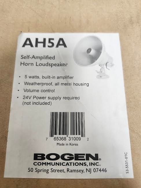 Bogen AHS-A Horn Speaker Self-Amplified