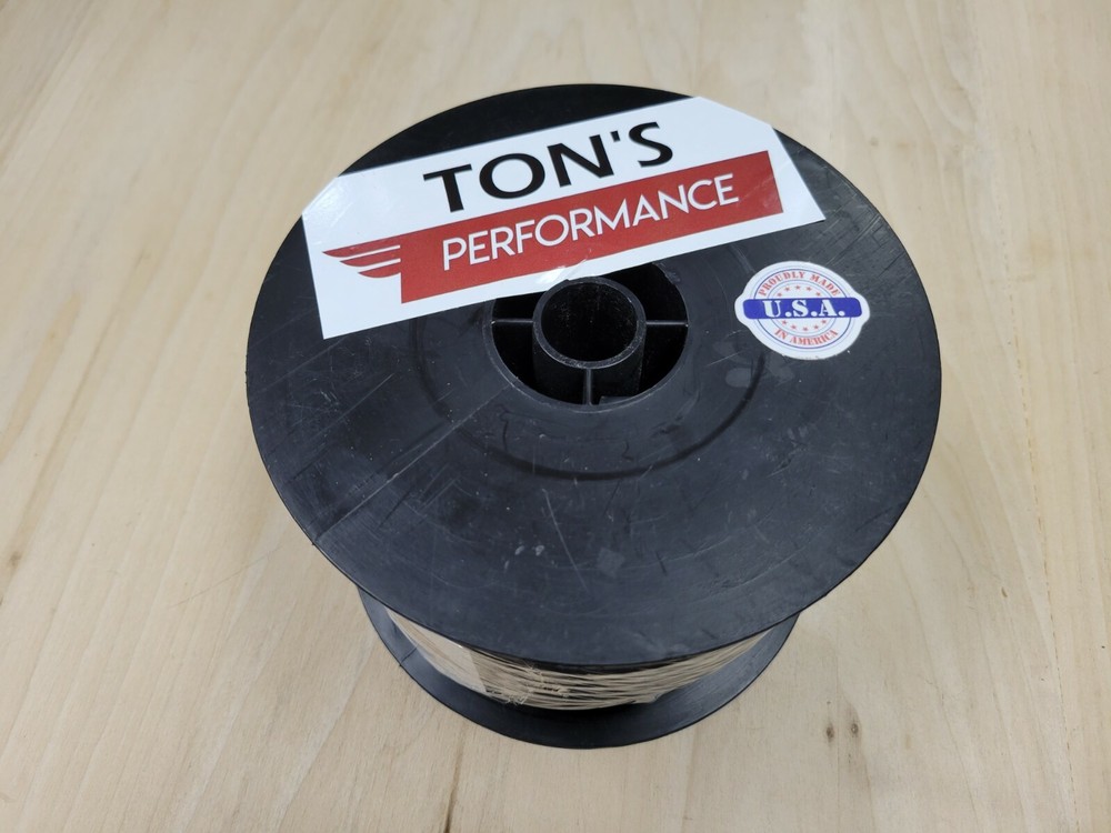 100 feet roll 7mm COPPER CORE SPARK PLUG WIRE ignition DIY SOLID BLACK rubber