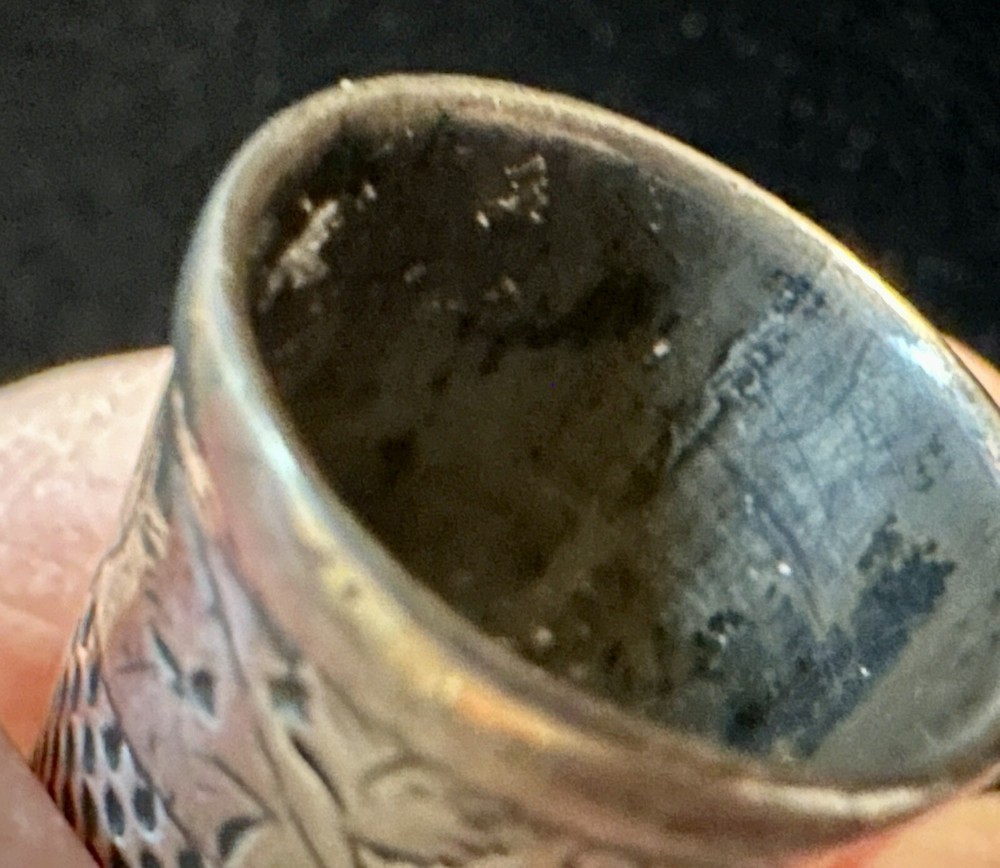 Vintage Sterling Silver Thimble 6