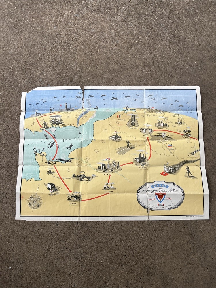 WW2 US Army Adsec In Action Map (KB