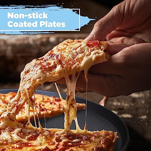Pizza Maker 12 inch Pizzas Machine, Newly improved Cool-touch Handle Non Teal
