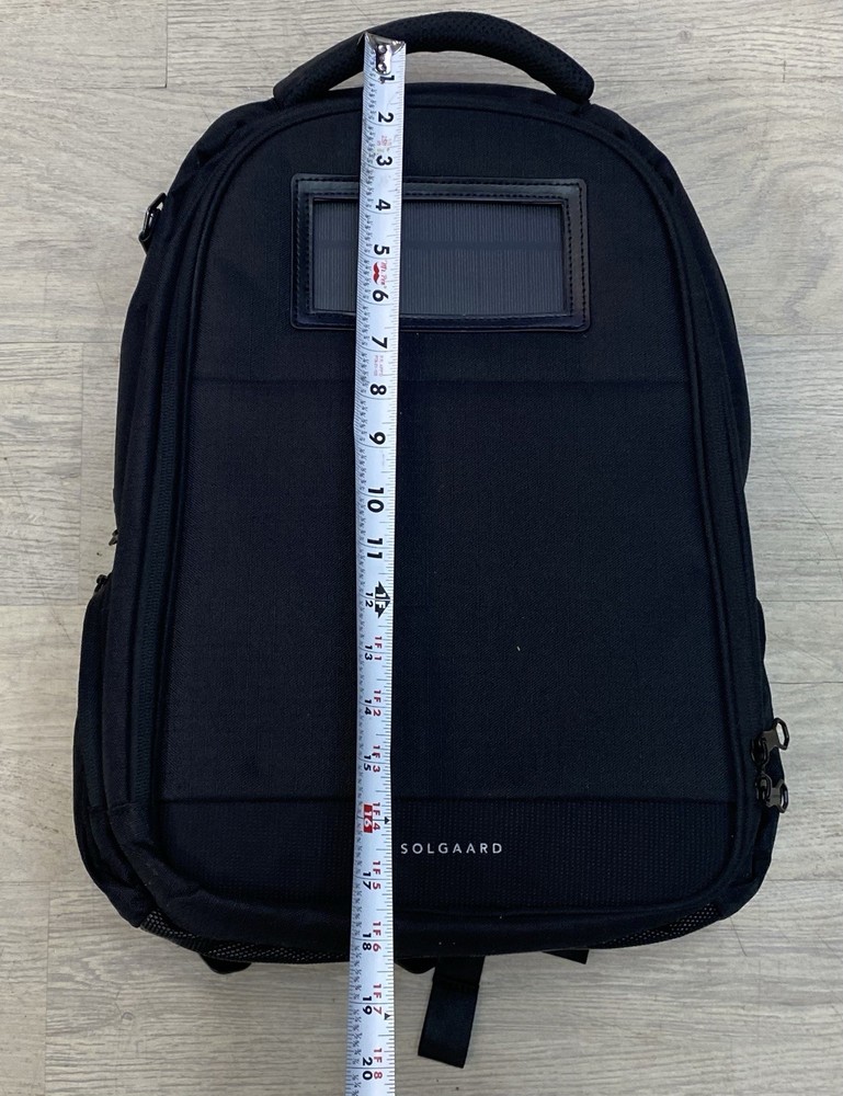 Solgaard Lifepack Black Backpack With Solarbank Excellent Condition