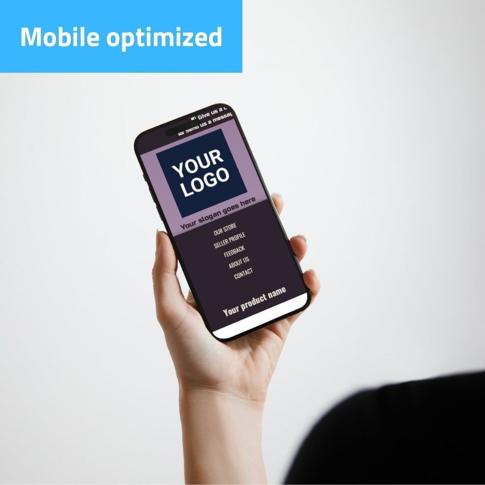 eBay Template - Responsive natural - purple - Mobile Optimized + Editor