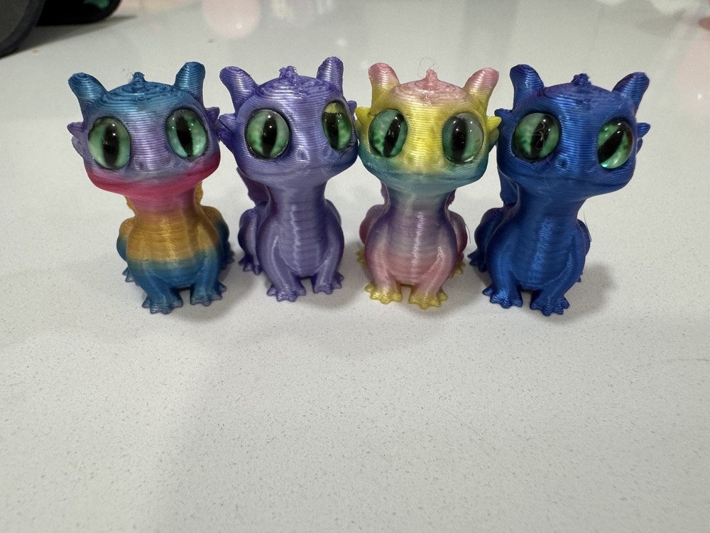 4 mini 3D print dragons