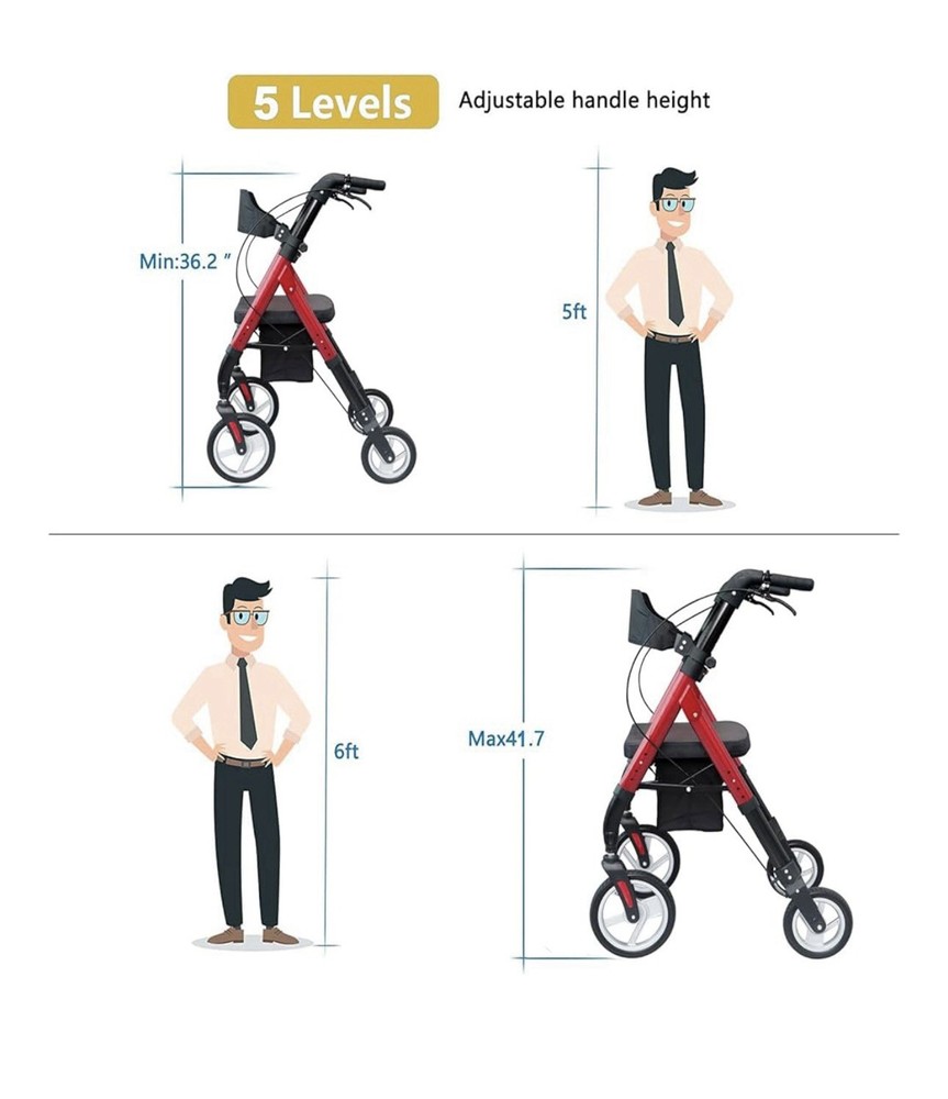 Winlove Rollator Walker Model: HCT-9201E