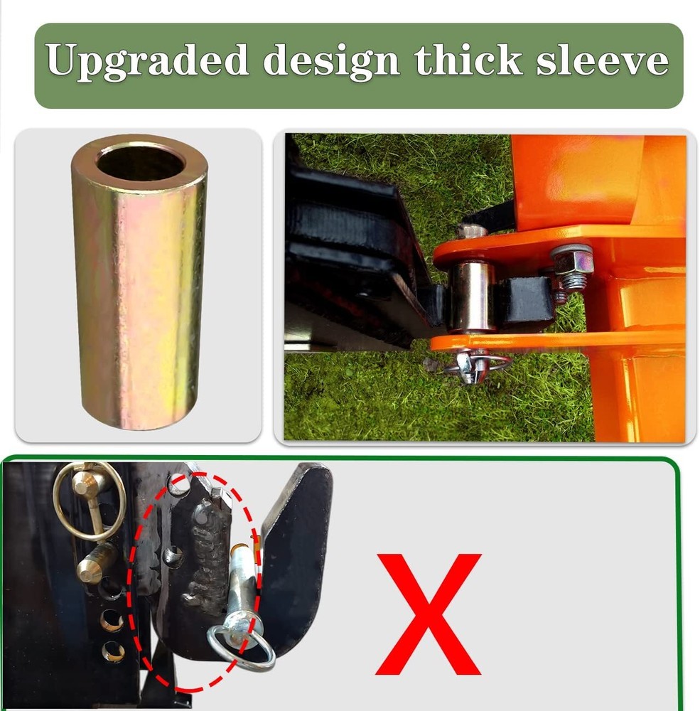 Versatile Quick Hitch Adapter with Adapter Sleeve for Category 1 Quick Hitch