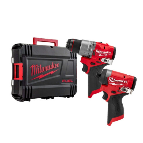Milwaukee M12 FPP2A2 12V FUEL 2PC Combo Set / Bare Tool + Case
